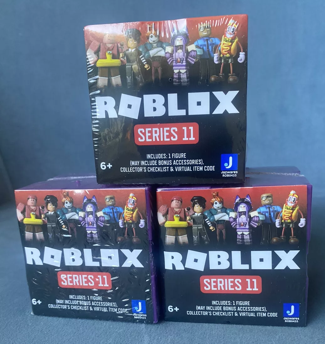 Roblox Series 11 Figure & Virtual Item Code Purple Blind Bag Box