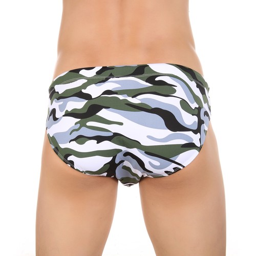 Herren Badehose Sexy Bikini Boardshorts Schnürung Bademode Camo Unterteil - Picture 3 of 10