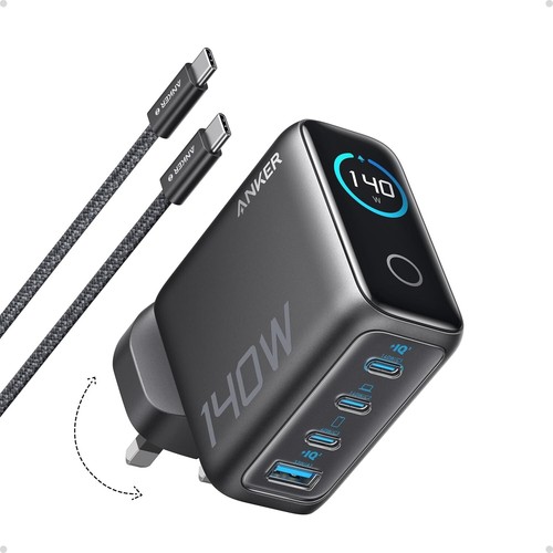 140W USB C Charger, Anker Laptop Charger, 4-Port Multi-Device Fast Charging - 第 1/5 張圖片