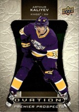 2020-21 Upper Deck #O-45 Arthur Kaliyev Ovation Los Angeles Kings