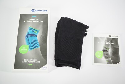 Bauerfeind Sport Ellenbogen Bandage Sports Elbow Support All-Black Größe XS