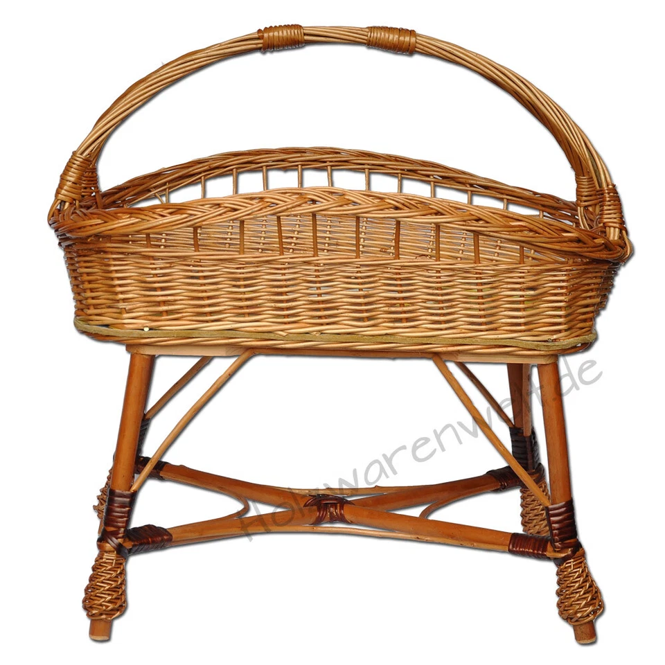 Weidentablett Tablettkorb Korbtablett Tablett mit Füßen Weide Serviertablett - Bild 2 von 3