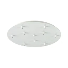 Innovations 119-W Custom Cord 9 Light Multi Port Canopy, White - 119-W