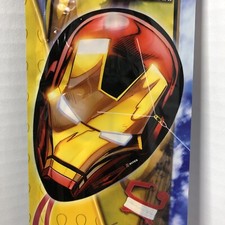 Kite Iron Man Face Marvel 20" Tall with Handle Line Clip  Skytails