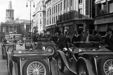 MG TCs, London Jubilee cavalcade Motor Show Advertising 1946 Car Old Photo