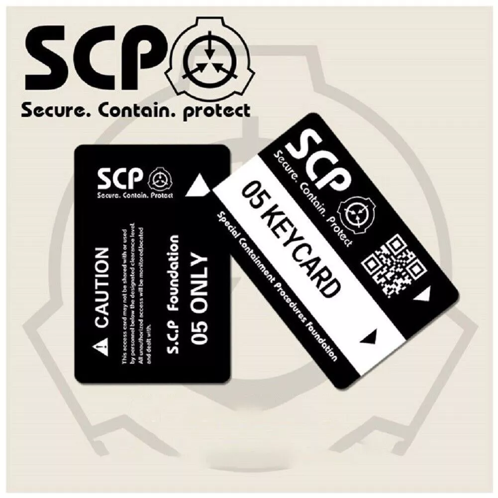 SCP Foundation Secure Access Keycard ID Card Badge Cosplay 