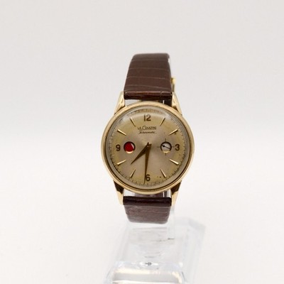Jaeger Futurematic Porthole 817/1 Bumper Automatic Very Rare Watch 10k GF