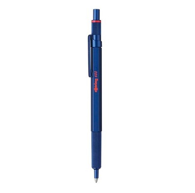 rOtring 600 Ballpoint Pen Medium Point Black Ink 1 Count (Pack of 1), Blue 