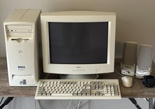 Dell Dimension L800r PC w/ Dell E770s CRT Monitor Keyboard, Mouse, Speakers