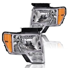 Headlights Assembly, Compatible with 2009-2014 Ford F150 09-14 Headlamp
