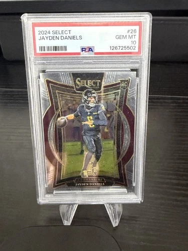 🏈 2024 Panini Select Concourse Jayden Daniels #26 RC – PSA 10 Gem Mint 🔥
