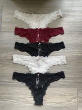 90 Victoria s Secret Dream Angels Lace Thong Lot of 5 Pairs NWOT