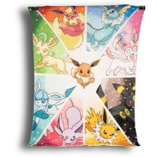 Pokemon Eevee Evolution Blanket Throw Fleece ...