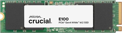 Crucial E100 480GB NVMe M.2 PCIe Gen4 SSD | Up to 4700MB/s | Laptop & Desktop