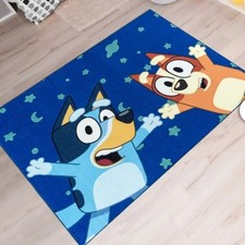 Area Rugs for Living Room - Washable Area Rug for Bedroom Bluey Area Rug, Space