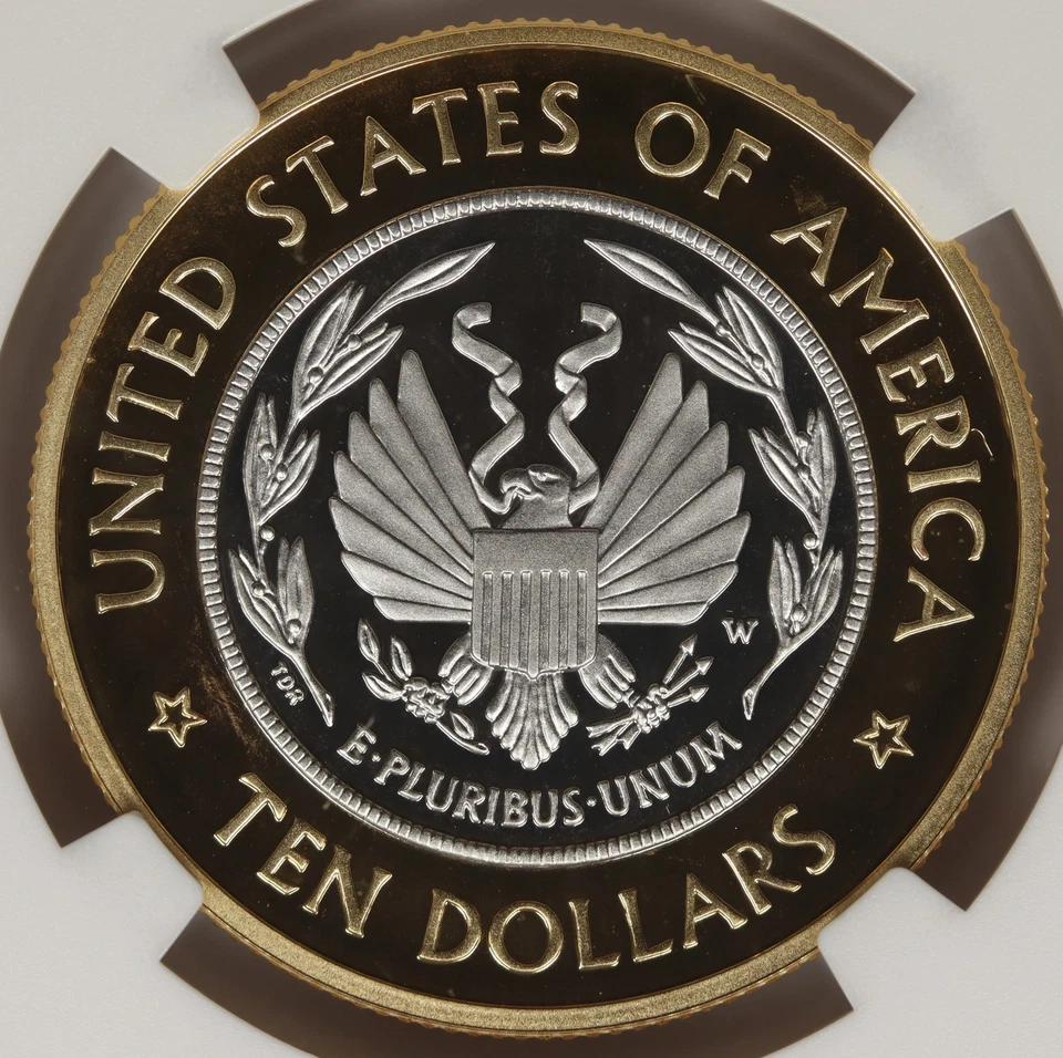 2000-W $10 Bi-Metallic Library of Congress Proof Commem NGC PF69 Ultra Cameo - Image 4 of 4