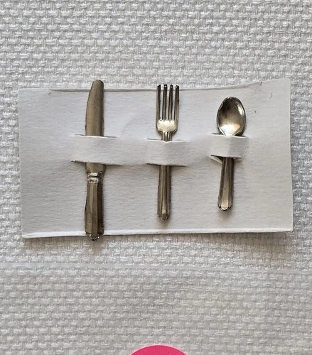 Vintage BARBIE Hostess Set #1034 Candy Striper #889 (1964-65) Knife Fork Spoon 1