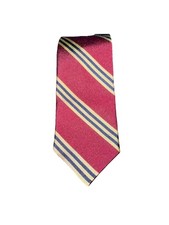 NWOT BROOKS BROTHERS RED FLEECE CRIMSON GOLD REPP SILK TIE UNTIPPED