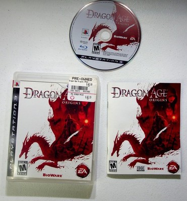 Dragon Age Origins PlayStation 3 Video Game BioWare RPG Fantasy