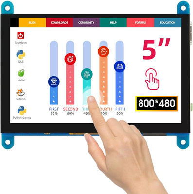 5 Inch Touch Screen Monitor for Raspberry Pi - 800×480 Mini Monitor Touchscreen