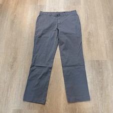 Vineyard Vines Breaker Pants Mens 35x32 Grey Chino Stretch Casual Flat Front