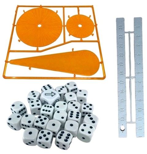 Dadi Usati Games Workshop Set Dadi Horus Heresy The Old World Per Warhammer 40K - D6 E Scatter Die, Come Nuovi, GW Warhammer Bits