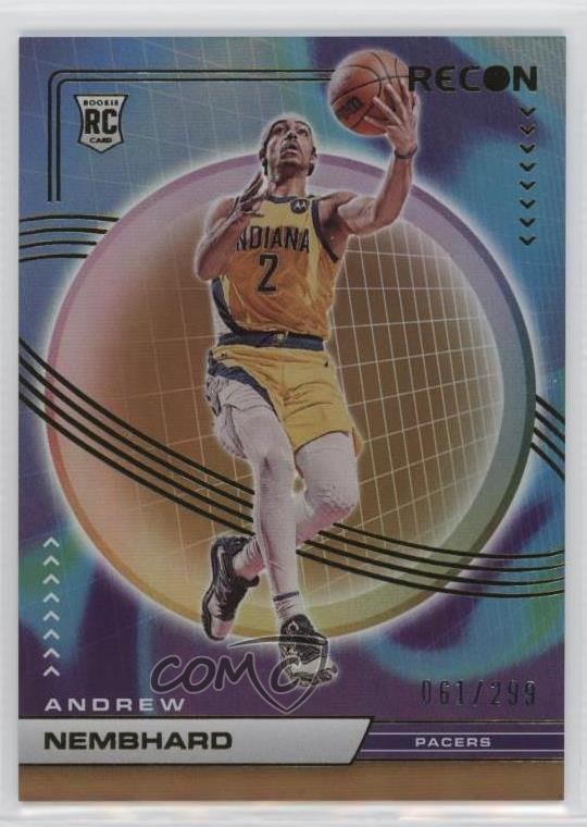 2022-23 Panini Recon Rookies Holo Bronze 61/299 Andrew Nembhard #230 0c3