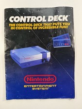 Nintendo NES Entertainment System Control Deck 7" x 10" Instruction Manual 1986