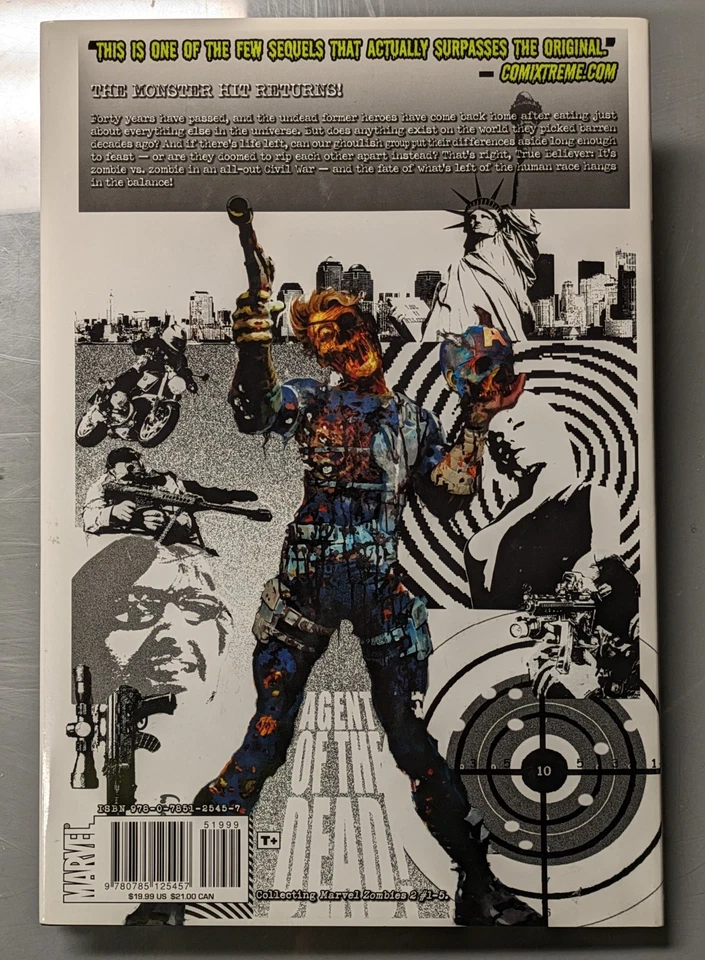 Graphic Novel Marvel Zombies 2 Capa Dura Arthur Suydam Robert Kirkman 2008 HCDJ - Imagem 3 de 4