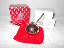 1999 WALLACE SILVERSMITHS SILVER PLATED CHRISTMAL SLEIGH BELL ORNAMENT        B6
