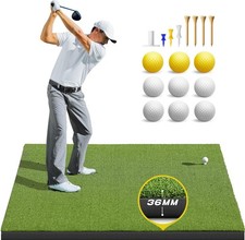 Golf Mat: 5X4Ft 5X5Ft Heavy-Duty Golf Hitting Mats Practice Outdoor/Indoor, El