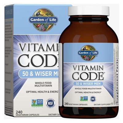 Garden of Life Multivitamin for Men 50 & Wiser 240 Capsules