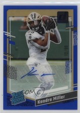 2023 Panini Clearly Donruss Blue Auto /99 Kendre Miller #72 Auto 16wc