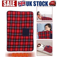 USB Electric Heated Throw Blanket Washable Warm Car Travel Home Office Large Uk