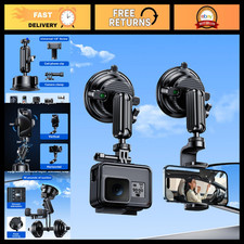 Suction Cup Mount for Action Camera  Phone Holder, Rotatable, Strong Grip