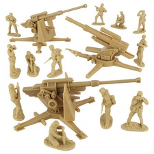BMC CTS WW2 German 88mm Field Artillery Tan Plastic Army Men Playset Accessory