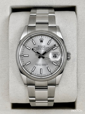 2025 Rolex Datejust 36mm 126200 Stainless Steel Oyster Silver Dial