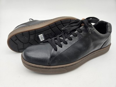 Born Mens Ashram II Lace-Up Leather Sneaker in Black US SIZE 10