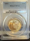 1913 $10 Indian Head Gold Eagle Coin Pre-1933 US $10 Gold Coin PCGS MS62