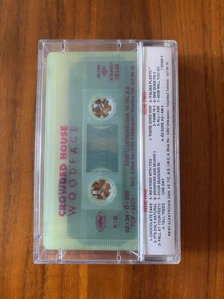 Very Rare & Green - Crowded House WOODFACE Album Cassette - Image 3 of 4