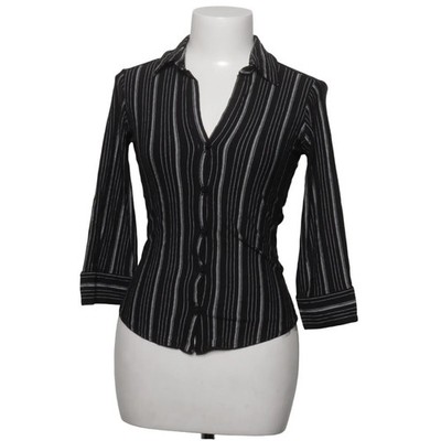 Dunnes Stores, Hemd, Größe: 38, Schwarz/Weiß, Elasthan/Viskose, Streifen #LzS