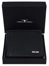 Genuine Leather RFID Blocking Bifold Wallet for Men