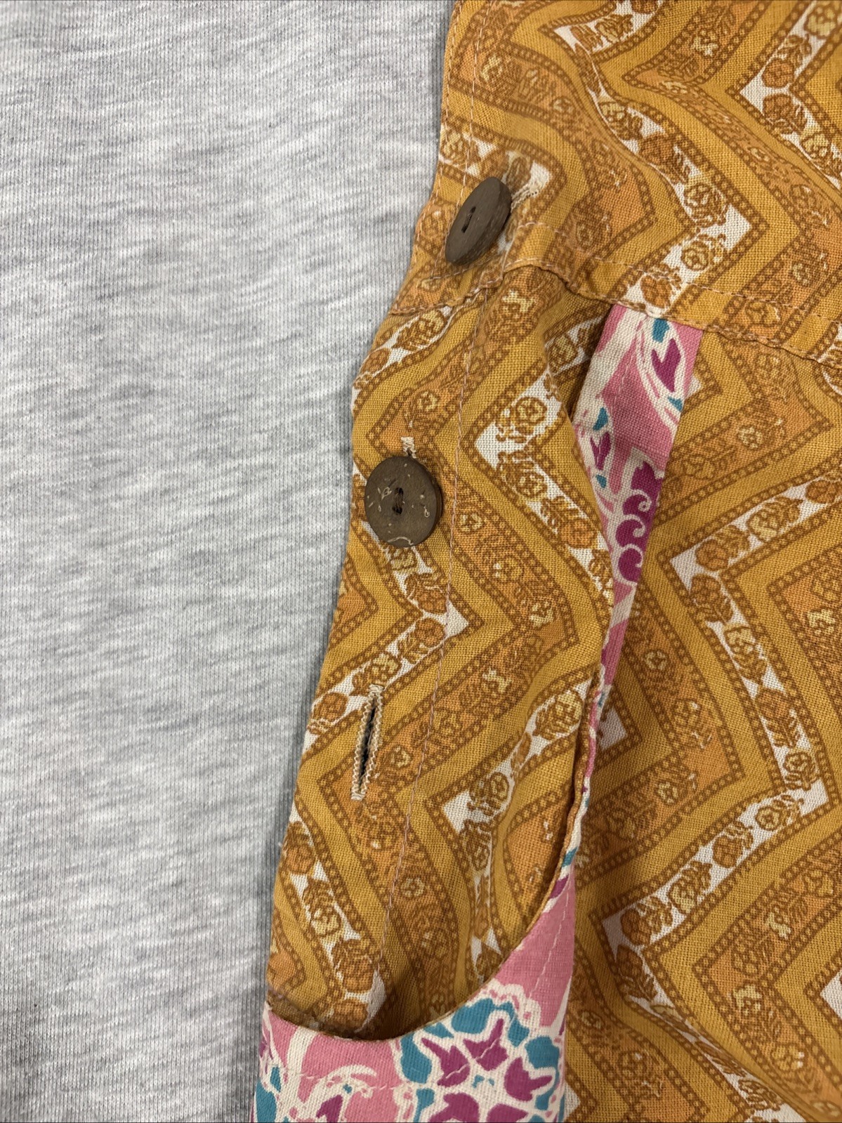 Blue Sky Patchwork Boho Overalls  Large Festival … - image 13