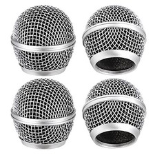 4PCS Microphone Head Replace, Grille Mic Replacement Ball Head, Microphone