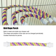 Bird Rope Perch Colorful Bendable Safe Cotton Rope Stand Toy