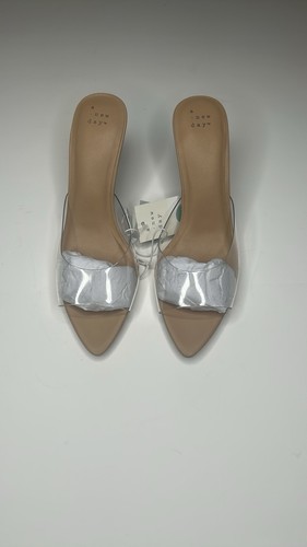 NWT A New Day Lupita Kitten Heels, Memory Foam Insoles, Sz. 9 1/2, Clear, Casual - Bild 22 von 22