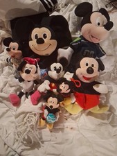 Disney Mickey Mouse Set of 8 Plush Beanie NEW w/ Disney Tags RETIRED RARE