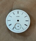 VINTAGE AURORA POCKET WATCH DIAL PORCELAIN ORIGINAL ANTIQUE ESTATE-FREE SHIP — photo 2