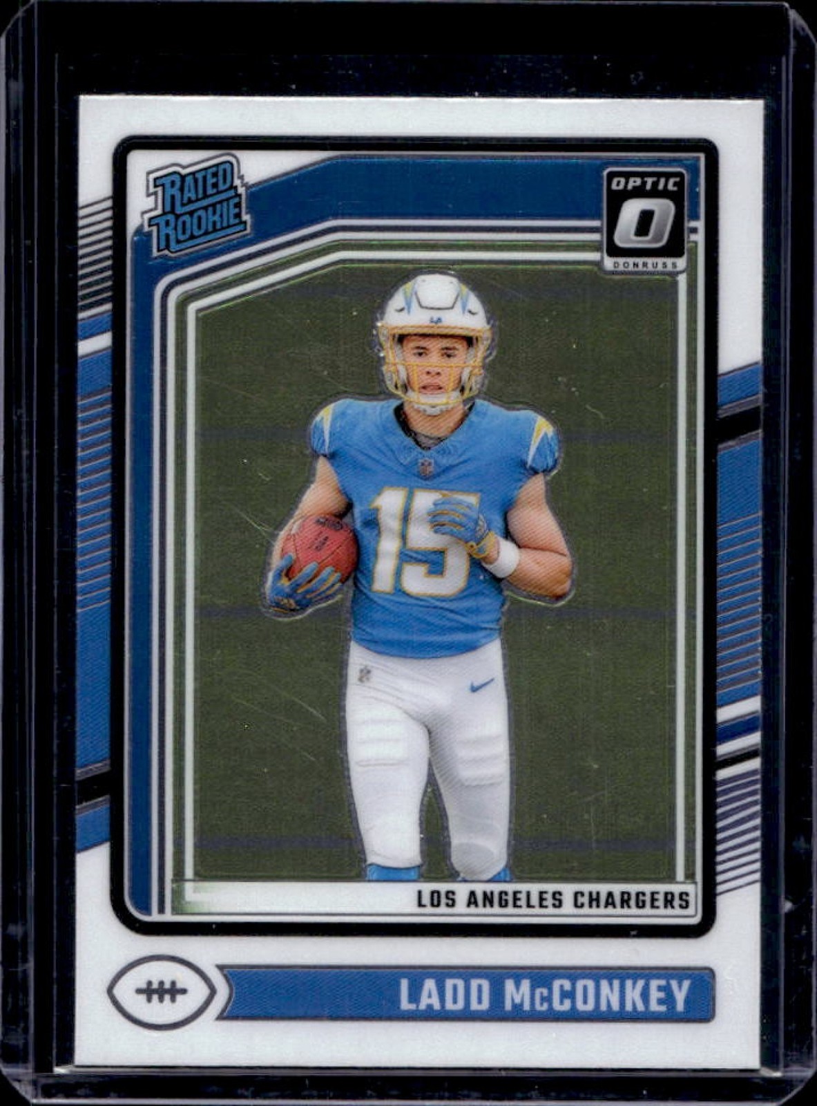 2024 Donruss Optic Ladd McConkey Rated Rookie #266 Chargers