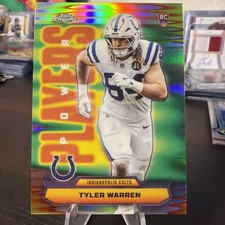 2025 Topps Chrome Football Tyler Warren Power Players Rookie/RC Insert Colts